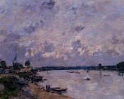 The Banks of the Seine at Caudebec en Caux - 尤金·布丹